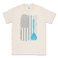 Natural throwing darts   vintage usa american flag for dart players t shirt Classic Tee - linhVisuals
