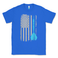 True Royal throwing darts   vintage usa american flag for dart players t shirt Classic Tee - linhVisuals