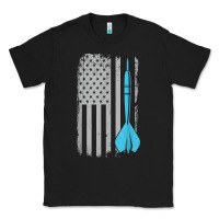 Throwing Darts   Vintage Usa American Flag For Dart Players T Shirt Classic Tee | Teevron