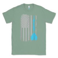 Sage throwing darts   vintage usa american flag for dart players t shirt Classic Tee - linhVisuals