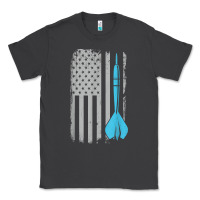 Smoke throwing darts   vintage usa american flag for dart players t shirt Classic Tee - linhVisuals