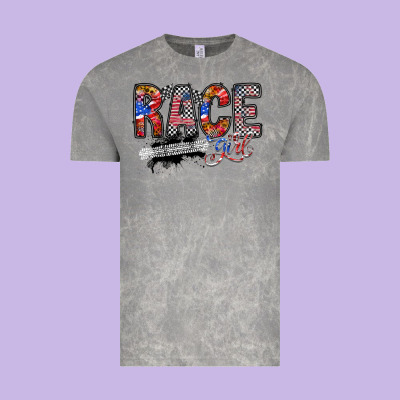 Race Girl Vintage Tee Designed By Racoondesign