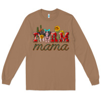 Toasted Coconut farm mama with pigs Long Sleeve Tee - Artiststas