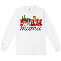 White farm mama with pigs Long Sleeve Tee - Artiststas