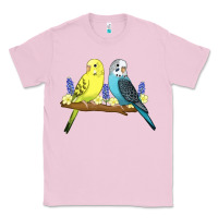 Bubblegum Pink cute budgies Classic Tee - linhVisuals