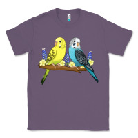 Lavender cute budgies Classic Tee - linhVisuals