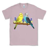 Lilac cute budgies Classic Tee - linhVisuals