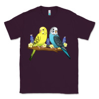 Plum cute budgies Classic Tee - linhVisuals