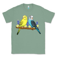 Sage cute budgies Classic Tee - linhVisuals