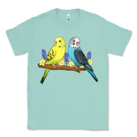 Seafoam cute budgies Classic Tee - linhVisuals