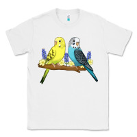 White cute budgies Classic Tee - linhVisuals