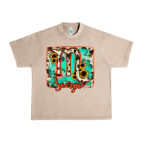 French Oak Scorpio turquoise cowhide Urban Heavy Tee - RanaPortraitStore