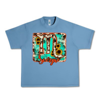 Pebble Blue Scorpio turquoise cowhide Urban Heavy Tee - RanaPortraitStore