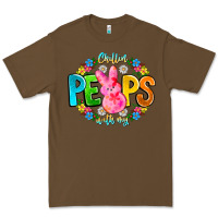 Cacao Chillin Peeps With My Premium Tee - CowhideDigitalArt
