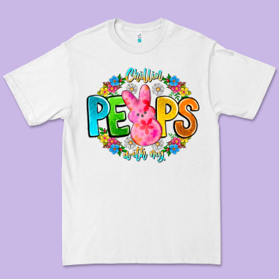 Chillin Peeps With My Premium Tee Designed By Cowhidedigitalart