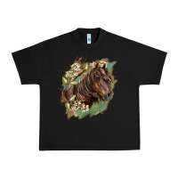 Black missouri horse floral background Urban Heavy Tee - LillyAllenDesigns