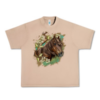 Burro missouri horse floral background Urban Heavy Tee - LillyAllenDesigns