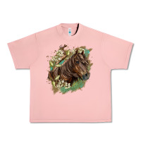 Salmon missouri horse floral background Urban Heavy Tee - LillyAllenDesigns