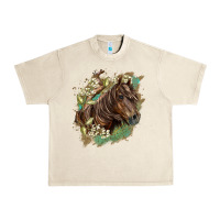 Sandshell missouri horse floral background Urban Heavy Tee - LillyAllenDesigns