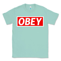 Seafoam obey Classic Tee - linhVisuals