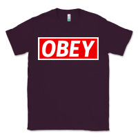 Plum obey Classic Tee - linhVisuals