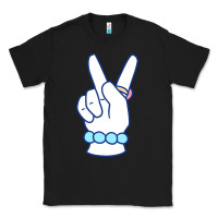 Black girl peace sign Classic Tee - linhVisuals