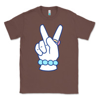 Chestnut girl peace sign Classic Tee - linhVisuals