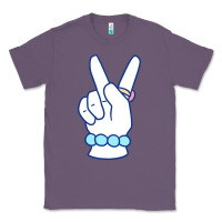 Lavender girl peace sign Classic Tee - linhVisuals