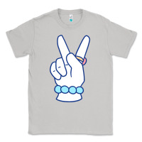 Moon Dust girl peace sign Classic Tee - linhVisuals