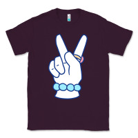 Plum girl peace sign Classic Tee - linhVisuals