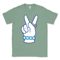 Sage girl peace sign Classic Tee - linhVisuals