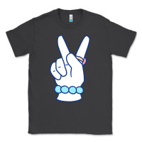 Smoke girl peace sign Classic Tee - linhVisuals