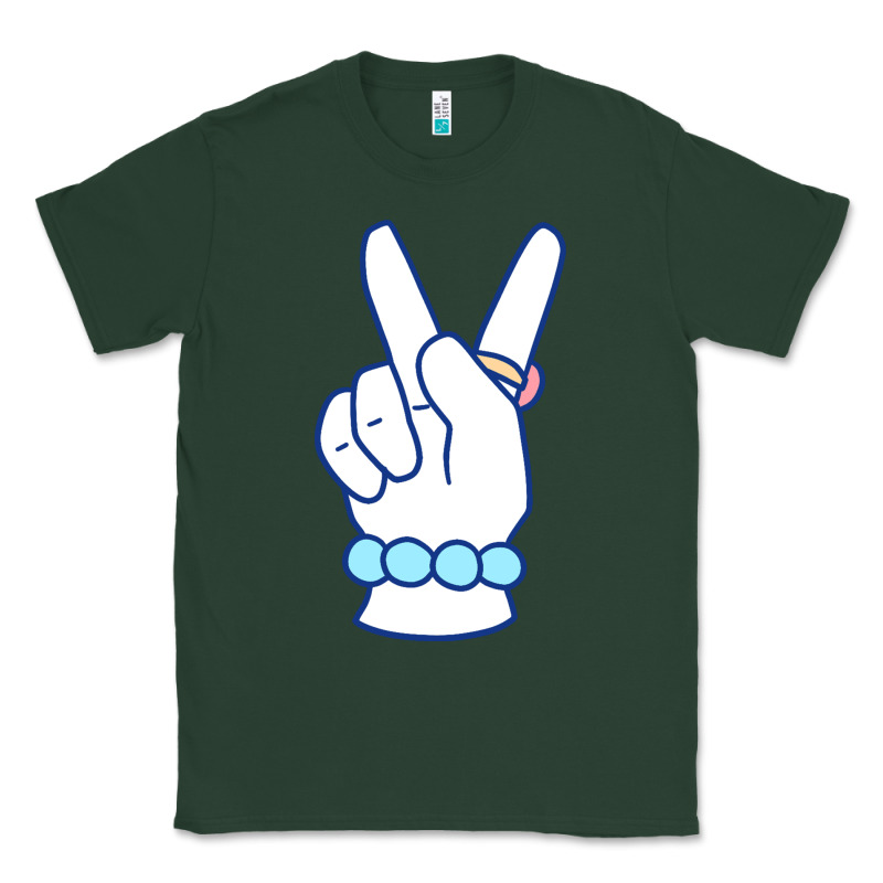 Girl Peace Sign Classic Tee by linhVisuals | Teevron