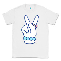 White girl peace sign Classic Tee - linhVisuals