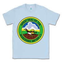 Dusty Blue great seal of the muscogee nation Classic Tee - linhVisuals