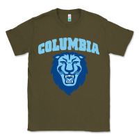 Army Green columbia university Classic Tee - linhVisuals