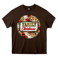 Chocolate Brown Family Christmas Heavy Core Tee - FaDigitalArtStudio