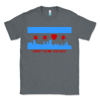 Charcoal Heather sweet home chicago Classic Tee - linhVisuals