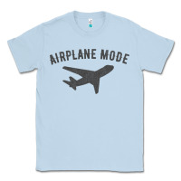 Dusty Blue airplane mode funny traveling design with flying plane Classic Tee - linhVisuals