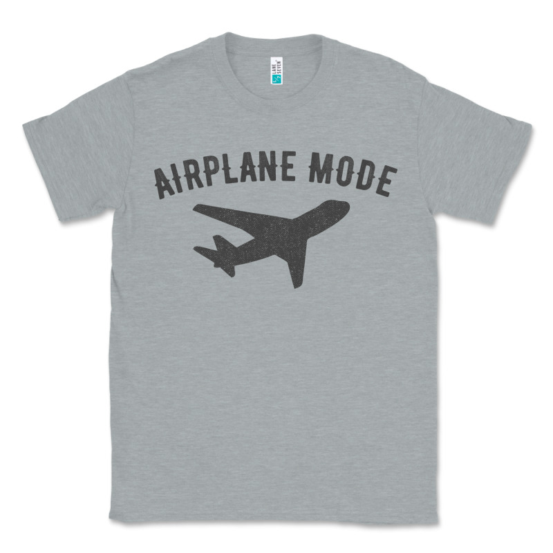 Airplane Mode Funny Traveling Design With Flying Plane Classic Tee by linhVisuals | Teevron