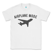 White airplane mode funny traveling design with flying plane Classic Tee - linhVisuals