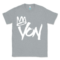 Heather Grey KING VON MERCH Classic Tee - linhVisuals
