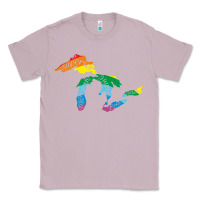 Lilac all michigan great lakes rainbow colors Classic Tee - linhVisuals