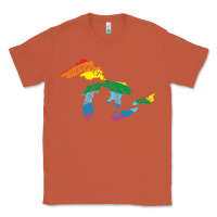 Copper all michigan great lakes rainbow colors Classic Tee - linhVisuals