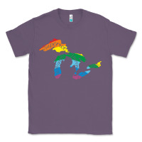 Lavender all michigan great lakes rainbow colors Classic Tee - linhVisuals