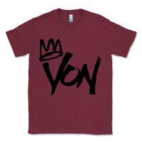 Burgundy KING VON Classic Tee - linhVisuals