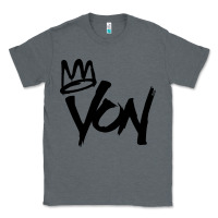 Charcoal Heather KING VON Classic Tee - linhVisuals