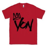 Red KING VON Classic Tee - linhVisuals