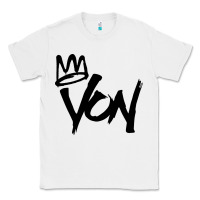 White KING VON Classic Tee - linhVisuals