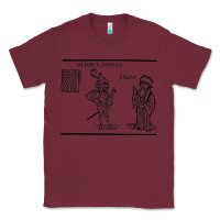 Burgundy doctor faustus vintage illustration design Classic Tee - linhVisuals